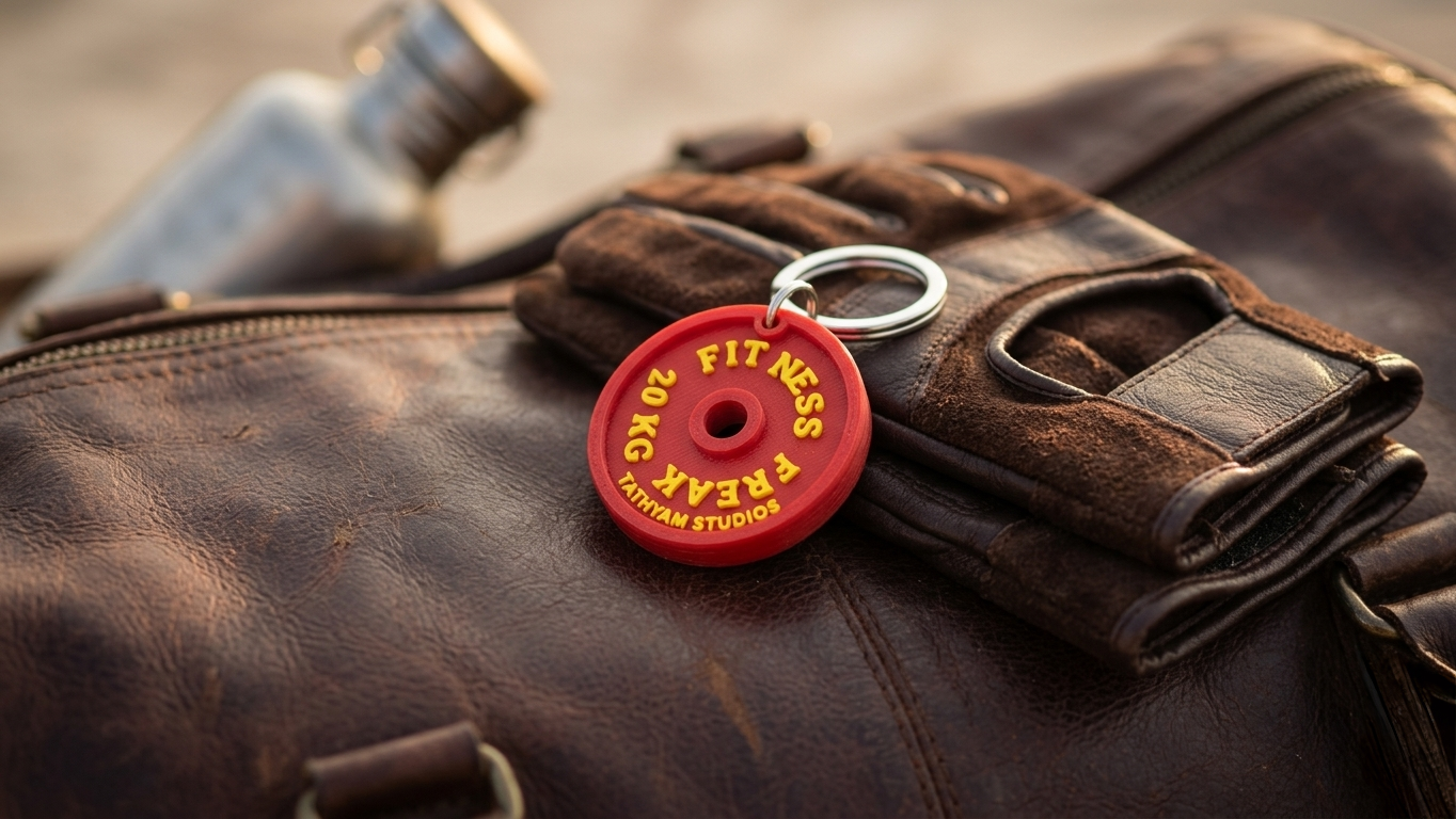 The PR Plate Keychain