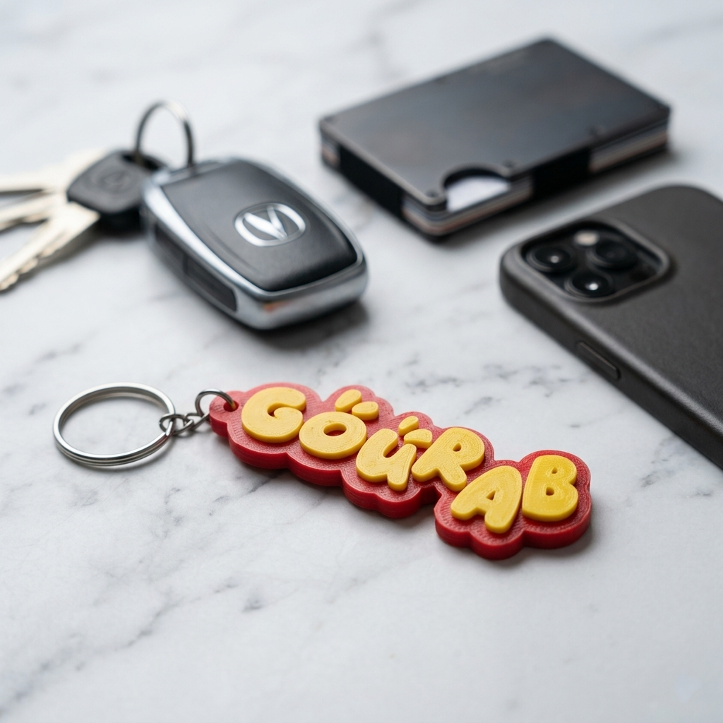 The Tathyam Name Tag Keychain